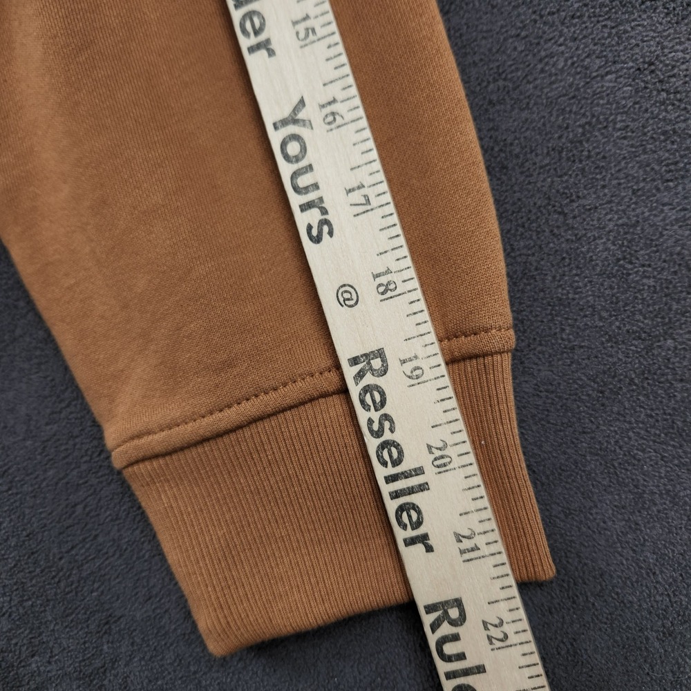 Carhartt Hoodie Womens 2X Brown Loose‎ Fit Graphic Logo Tencel Blend Sweatshirt - Picture 9 of 10